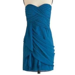 DONATED! Modcloth emerald strapless dress